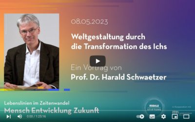 Weltgestaltung durch die Transformation des Ichs – Vortrag mit Harald Schwaetzer