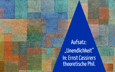 Cassirer-Forschung: Beitrag von Kirstin Zeyer zu ‚Unendlichkeit‘