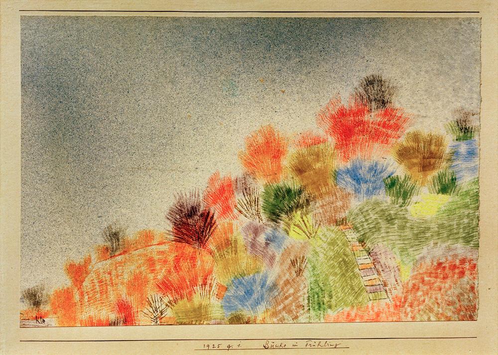 Abbildung: Klee, Büsche im Frühling (1925)