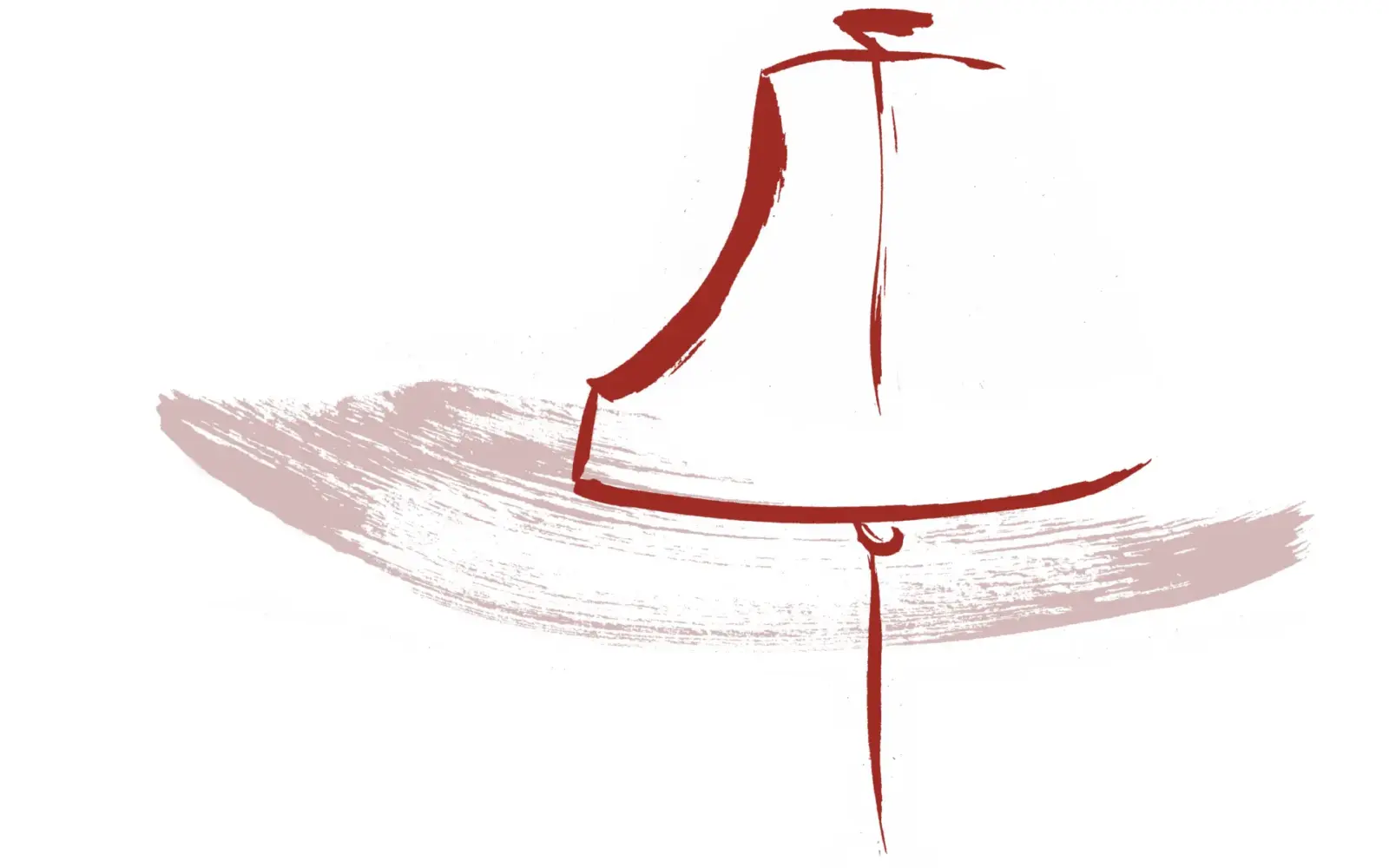 Die Glocke, das Logo des Philosophischen Seminars, in rot