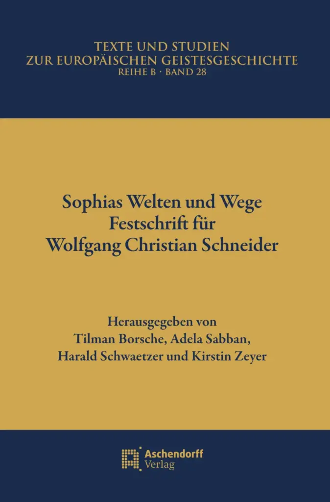 Cover der Festschrift für Wolfgang Christian Schneider